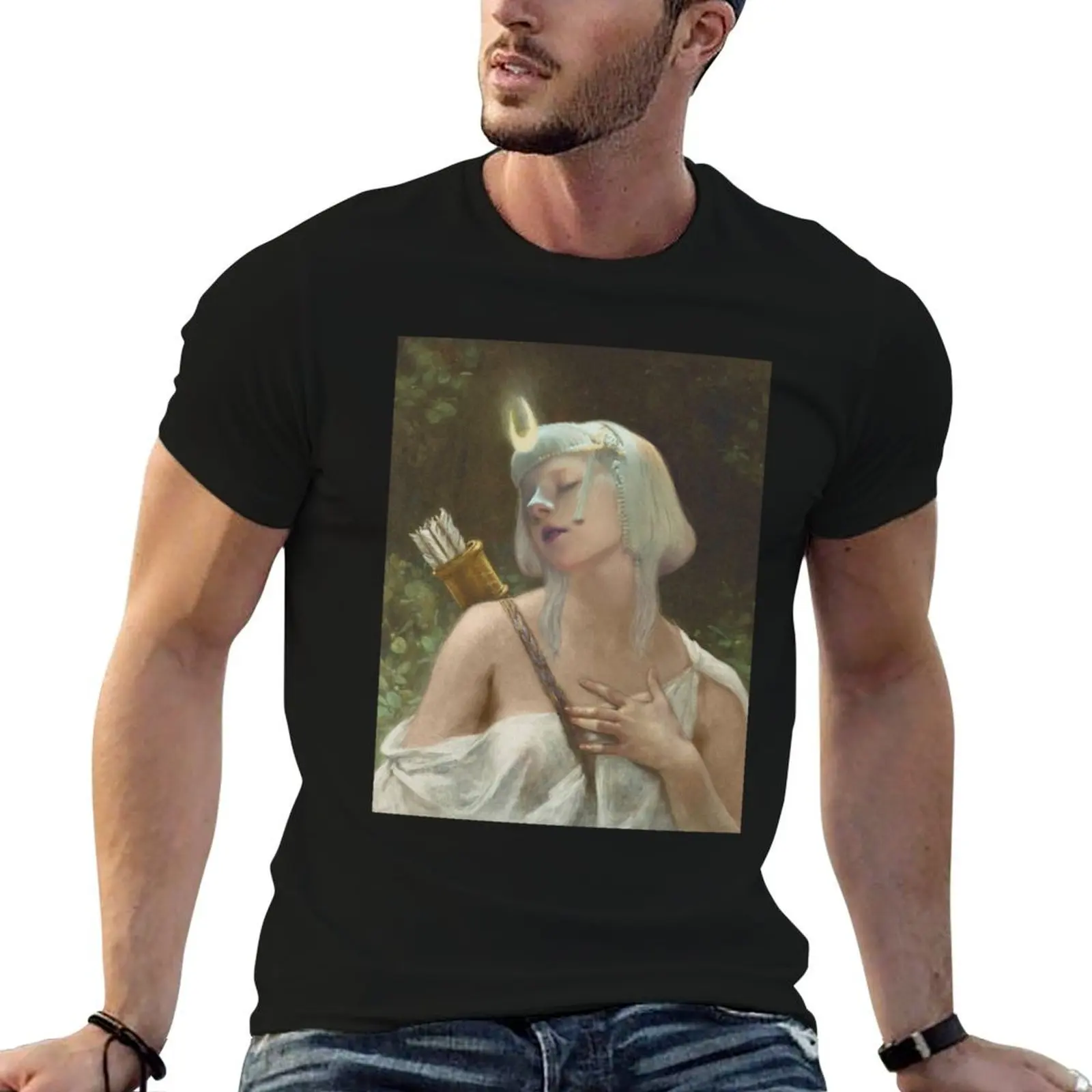 

mens Aurora t t Aksnes Goddess t man Artemis shirts casual 100% Greek T-Shirt graphic shirts shirt cotton