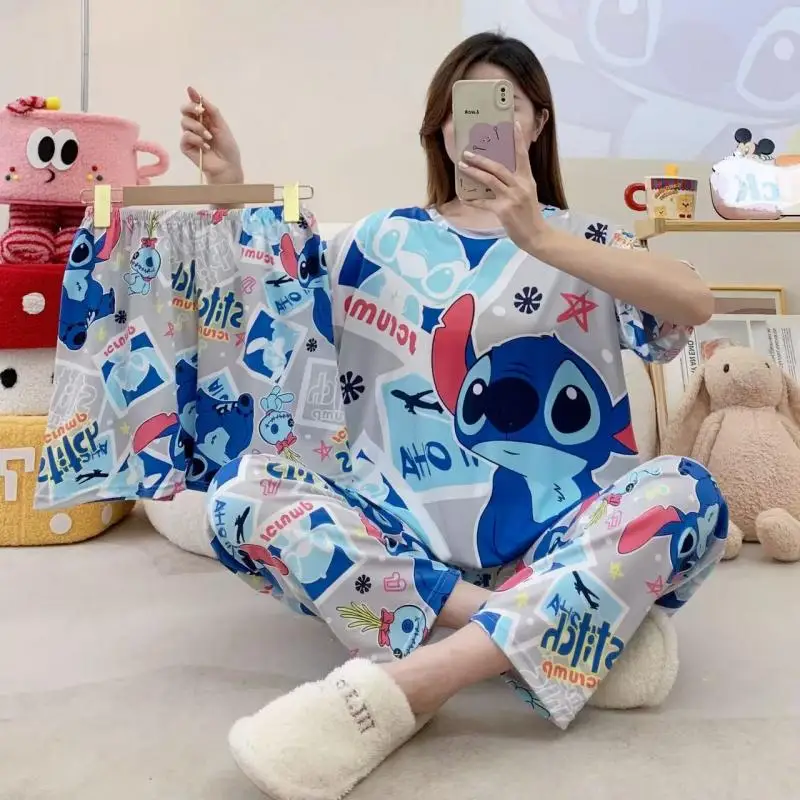 Women's New Three Piece Pajama Home Outfit Sweet Pajama Cartoon Casual Women's Fashionable and Comfortable Home Outfit Pajamaset
