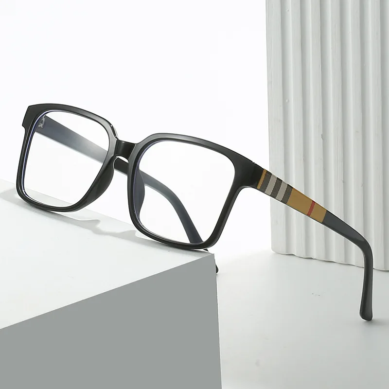 Retro Square Anti Blue Light Optical Glasses Frames Brand Designer Men Women Fashion Computer Eyeglasses