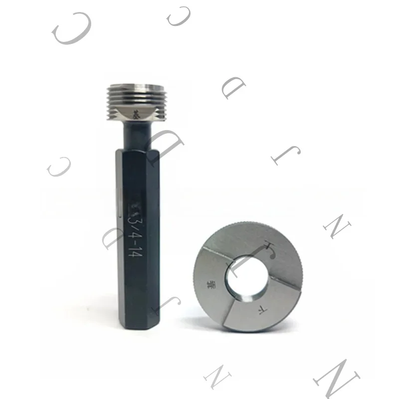 NPT Taper Pipe Ring Plug Thread Gauge Support Customize NPT1/8 1/4 3/4 3/8 1/2 NPT1'' (ANSI) GO NOGO