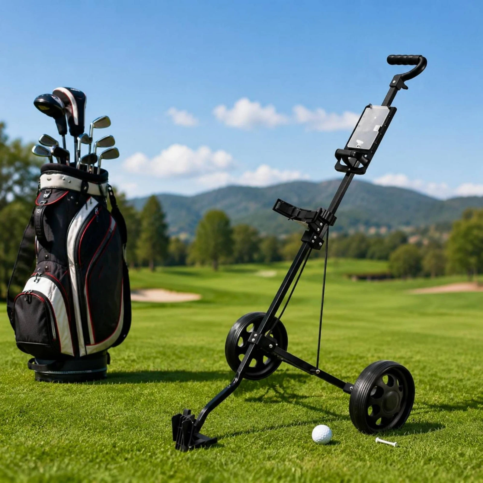 foldable-golf-trolley-long-lasting-2-wheel-golf-vehicle-pull-vehicle-easy-to-unfold-and-close-sports-gear