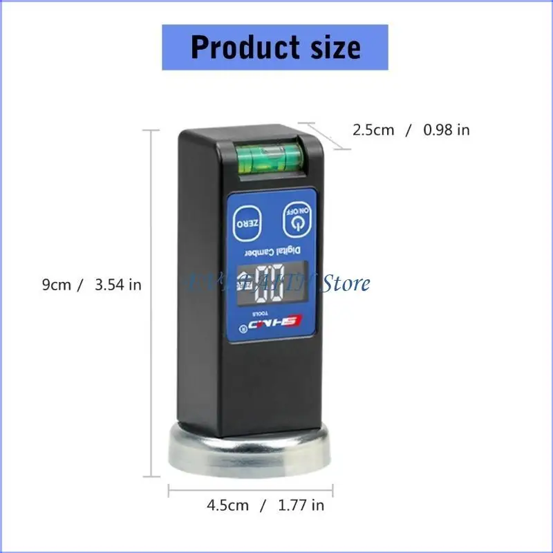 124B Universal Caster Cambers Gauge for Car Truck Digital Cambers Alignment Tool Precisions LCD Display Wheel Alignment Tool view 6