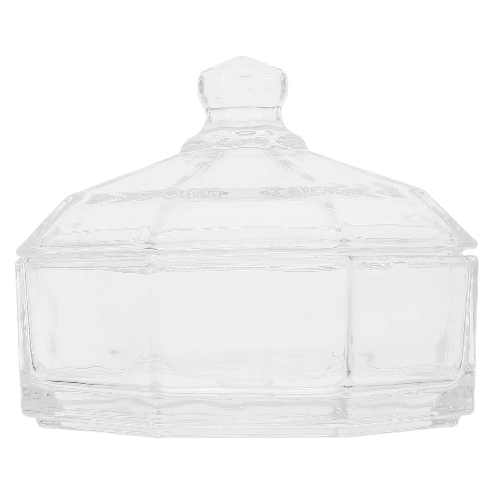 

Стеклянная тарелка для конфет, прозрачная крытая миска для конфет, ретро европейский дизайн для дома, кухни, офиса, стола, банка для приправ