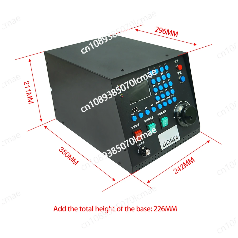 

Автономный независимый блок управления маршрутизатором с ЧПУ, 4-осевой Автономный контроллер с VFD 0,8/1,5/кВт, используется для гравировальных станков с ЧПУ