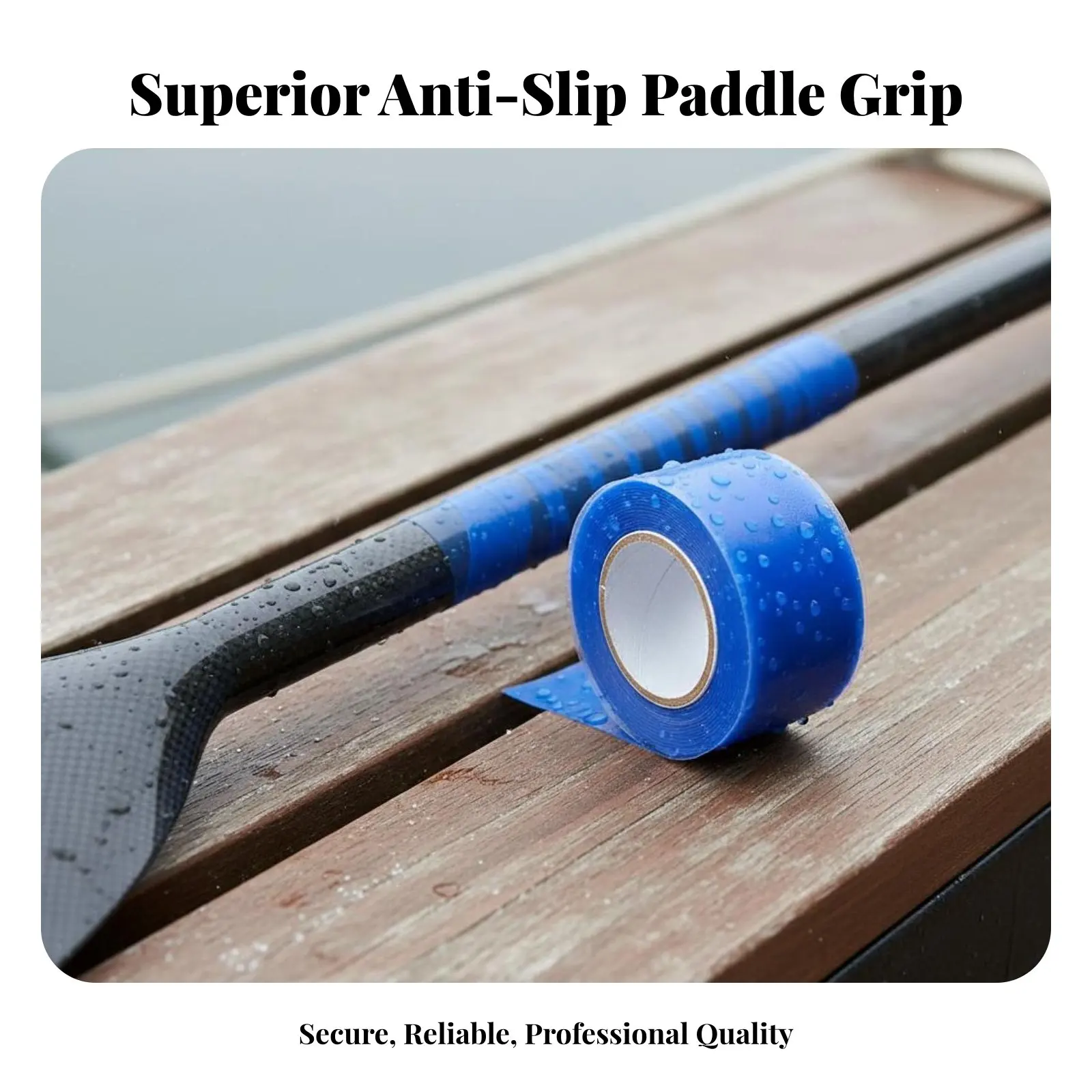 

Paddle Grip Tape Stretchable Non-Slip Paddle Wrap Silicone Grip Wrap Shock Absorbing Hardware Accessory Heat Resistant