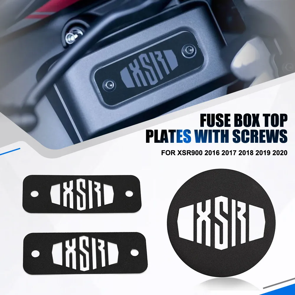 Stainless Fuse Box Top Plates Screws For YAMAHA XSR900 2016 2017 2018 2019 2020 Powder Coated Stainless Clutch Cover Top XSR 900