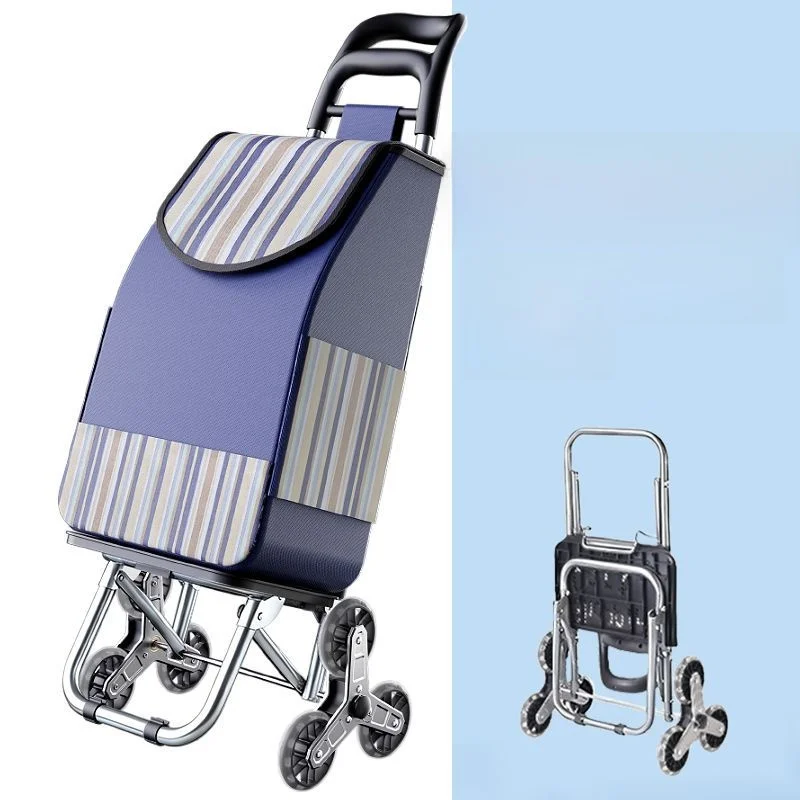 portable-folding-shopping-cart-vegetable-buying-small-pulling-cart-home-lightweight-pull-rod-trailer-elderly-hand-push-cart