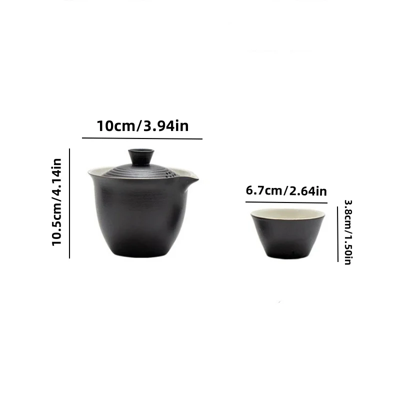 1 set Portable Teapot Teacup Set with Travel Kit Kung Fu Teaware Ceramic Outdoor Tea Pots Chinese Tea Pot and Cup Set