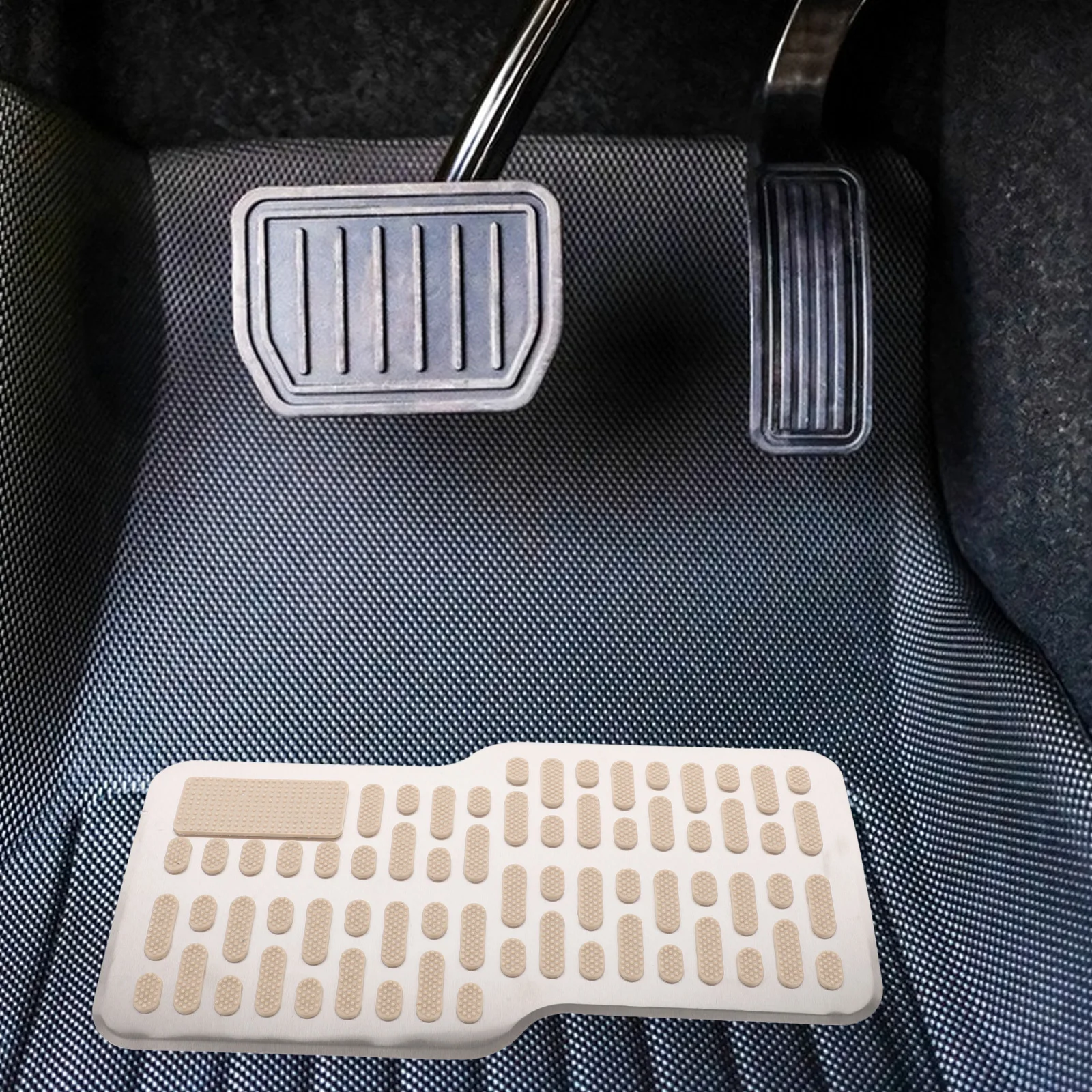 

Sturdy Stainless Steel Car Brake Pedal Pads Wear Resistant Anti Skid Foot Step Interior Upgrade Universal Fit for Accelerator