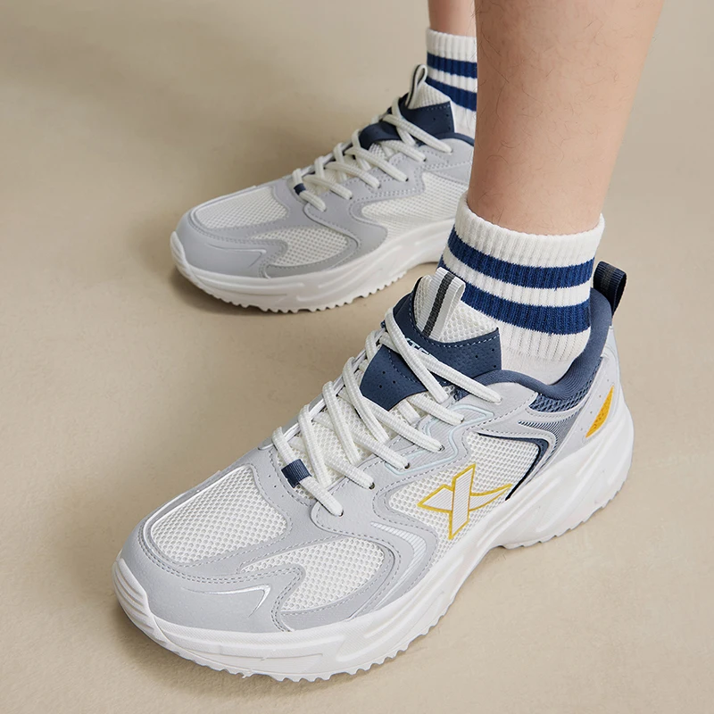 Xtep Casual Shoes For Men 2024 Summer Durability Men\'s Sports Shoes Wear-Resistant Lace Up Non-Slip Outdoor Shoes 876219320026