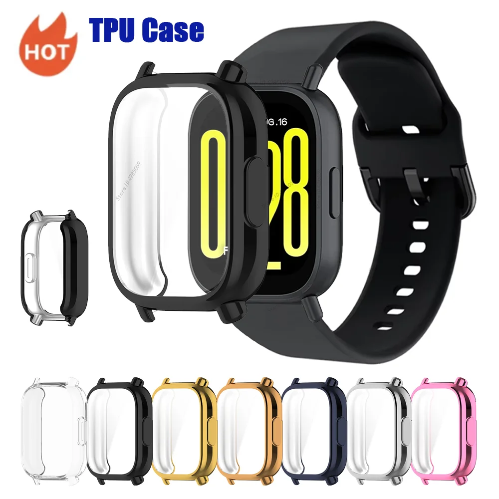 Coque de protection en TPU pour Redmi Watch 5, protection d'écran de montre intelligente active, pare-chocs pour Xiaomi Redmi Watch 5 Lite, accessoires de couverture