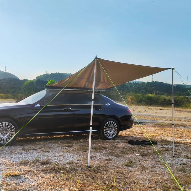 Quick Build 4x4 Outdoor Camping Car Top Side Awning On Sale car awning 4wd roof top tent