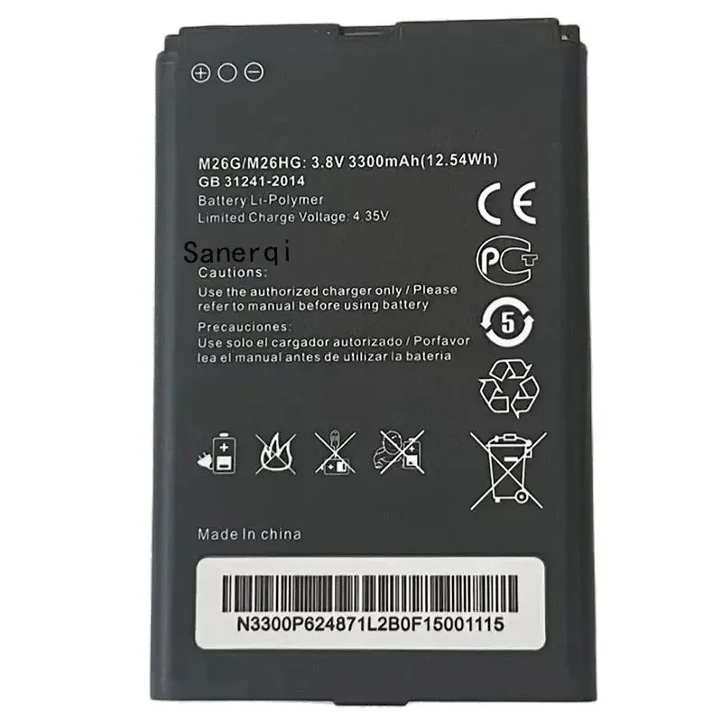 

Для M26G M26HG M27HG M26MG M100-CAT6 4G LTE WIFI маршрутизатор 3,8 В 3300 мАч аккумулятор
