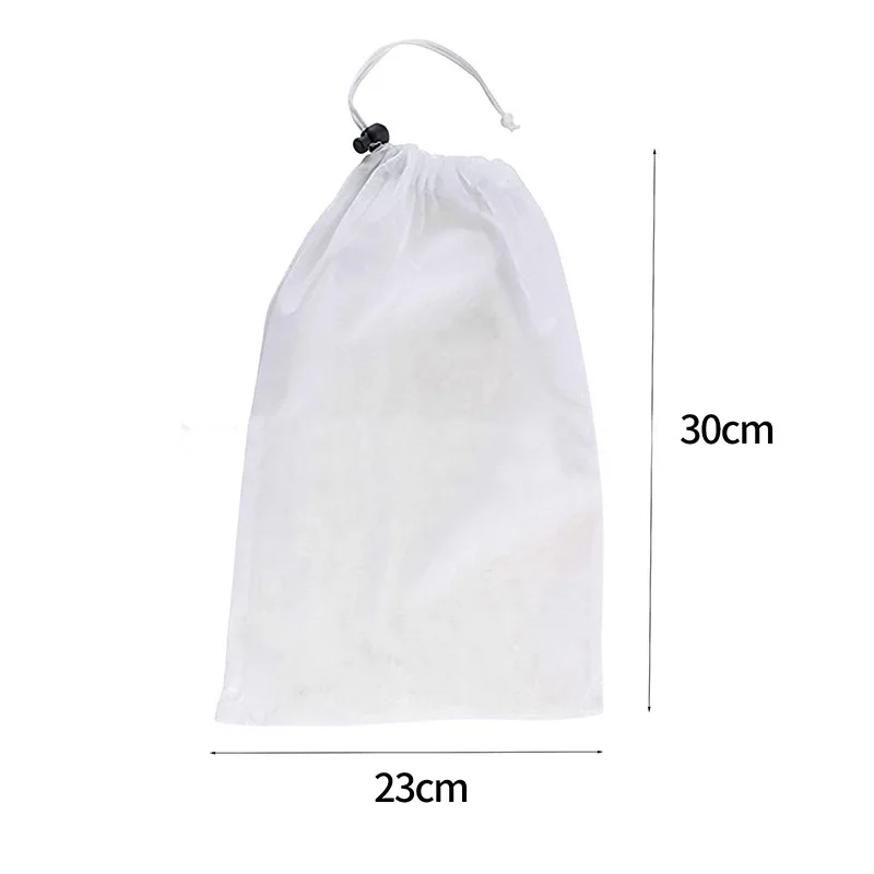 6 Collection Bags, Replacement Net, Cleaning Net Bag, with Drawstring,  To Catch Leaves and Small Dirt for Pool Vacuum Cleaner