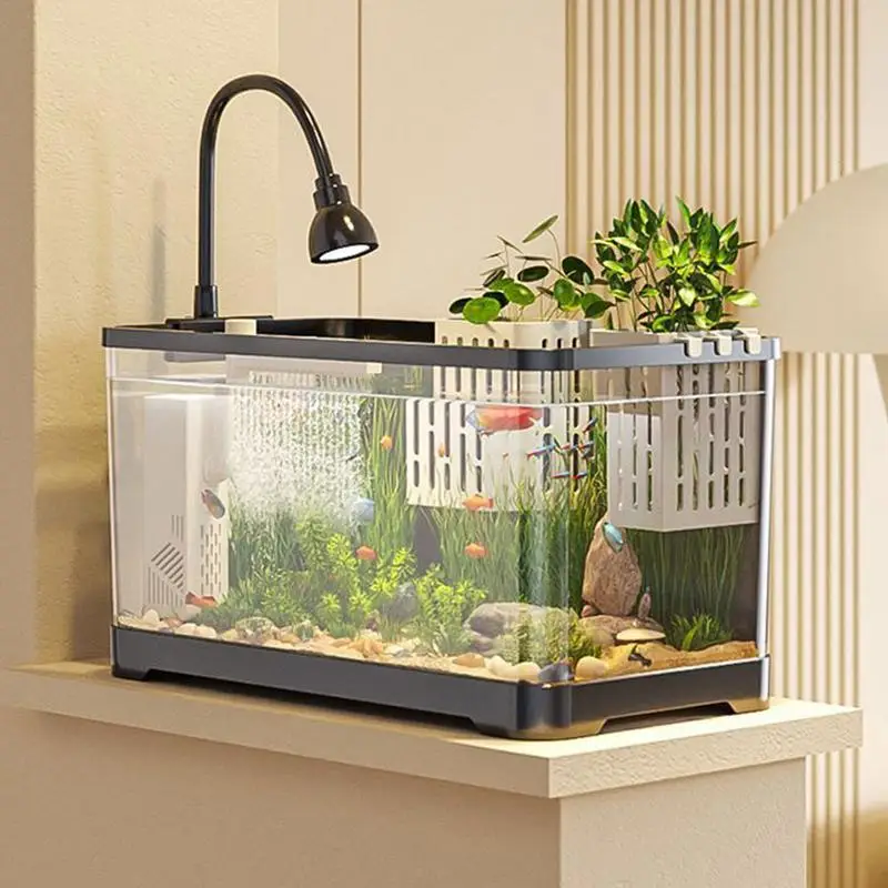 Soporte para plantas para acuario, soporte para plantas acuáticas, cesta para plantas hidropónicas, Clip montado en la pared, tazas para ahorrar espacio, macetas para agua