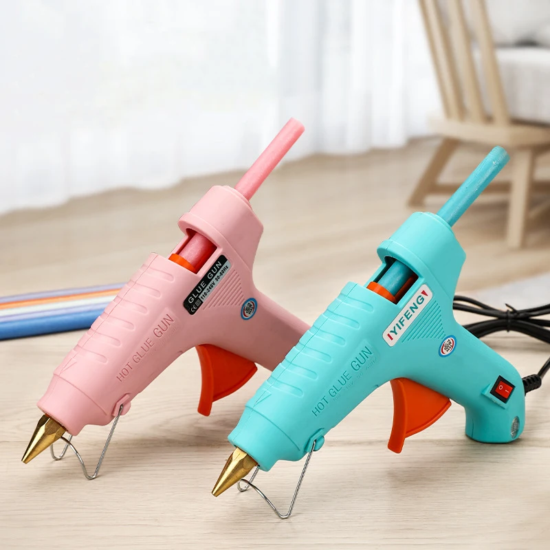 Glues Guns for 11mm Wax Stick, Built-in Safety Stand Hot Glues Guns, Fast Heating Anti-Drip Quick Heating Wax Sealing Glues Guns
