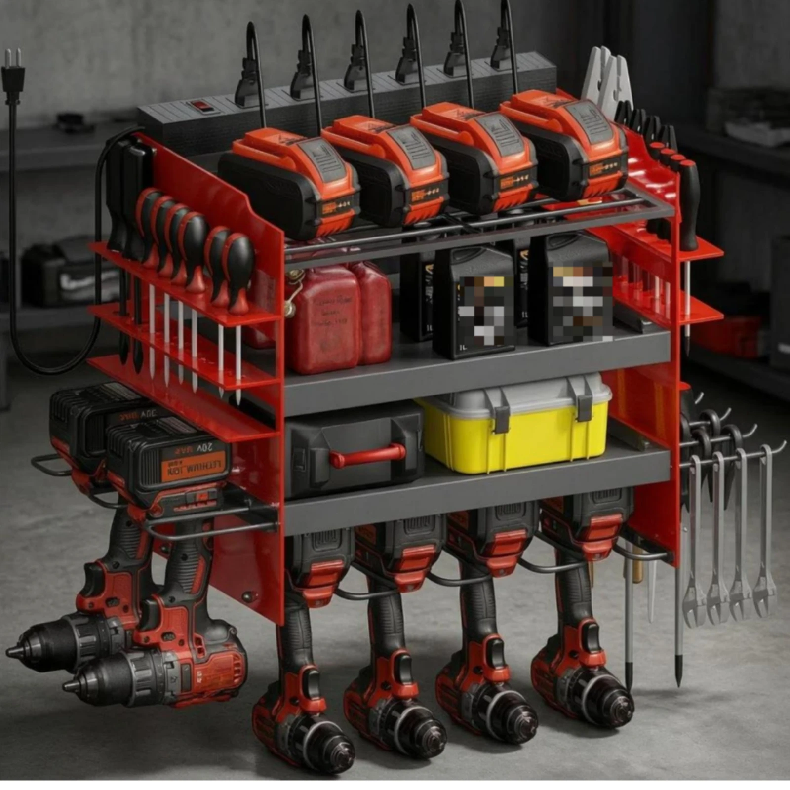 Güç Şeridi Alet Rafı Toz Boyal - Power Tools Rack incelemesi ve fiyatı