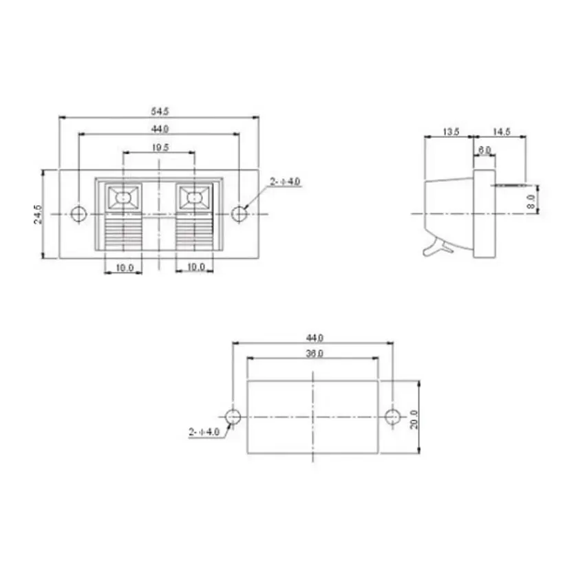 Cltgxdd 1 Piece 2 Positions Connector Terminal Push In Jack Load Spring Audio Speaker Terminals Plug Socket Clip WP2-10