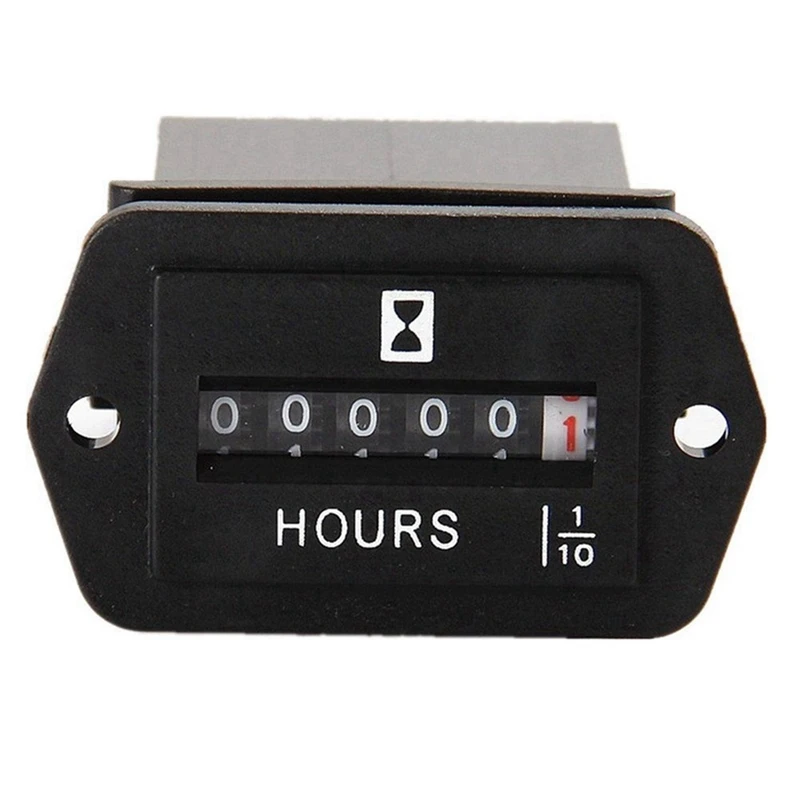 

10X DC 6-80V Mechanical Hour Meter - Hourmeter For Engine Generator Boat Automobiles Motorcross Motor Truck Tractor