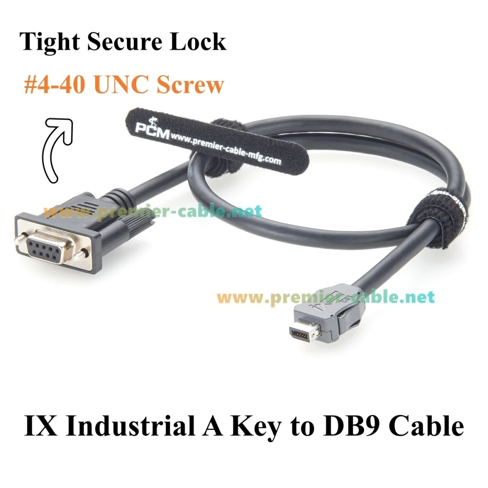 IX Industrial 10-Pin A-Stecker auf DB9 Buchse Serielles Kabel IX40G-A-10S-CV(7.0) RS232 RS485 Kommunikationskabel CAT6A SFTP Abgeschirmt – Detail 5