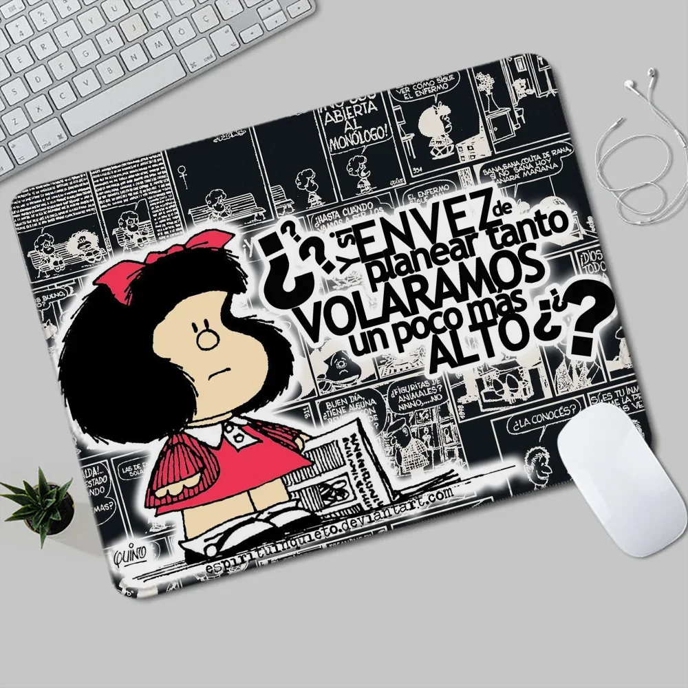 

Mousepad Gaming Mat Mafalda Office Rug Keyboard Pad for Computer Mouse Desk Gadgets Offices Accessories Gamer Mats Anime Mause