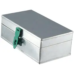 Security Chest Metal Rectangle Sliver Storage Box Fireproof Document Box Home