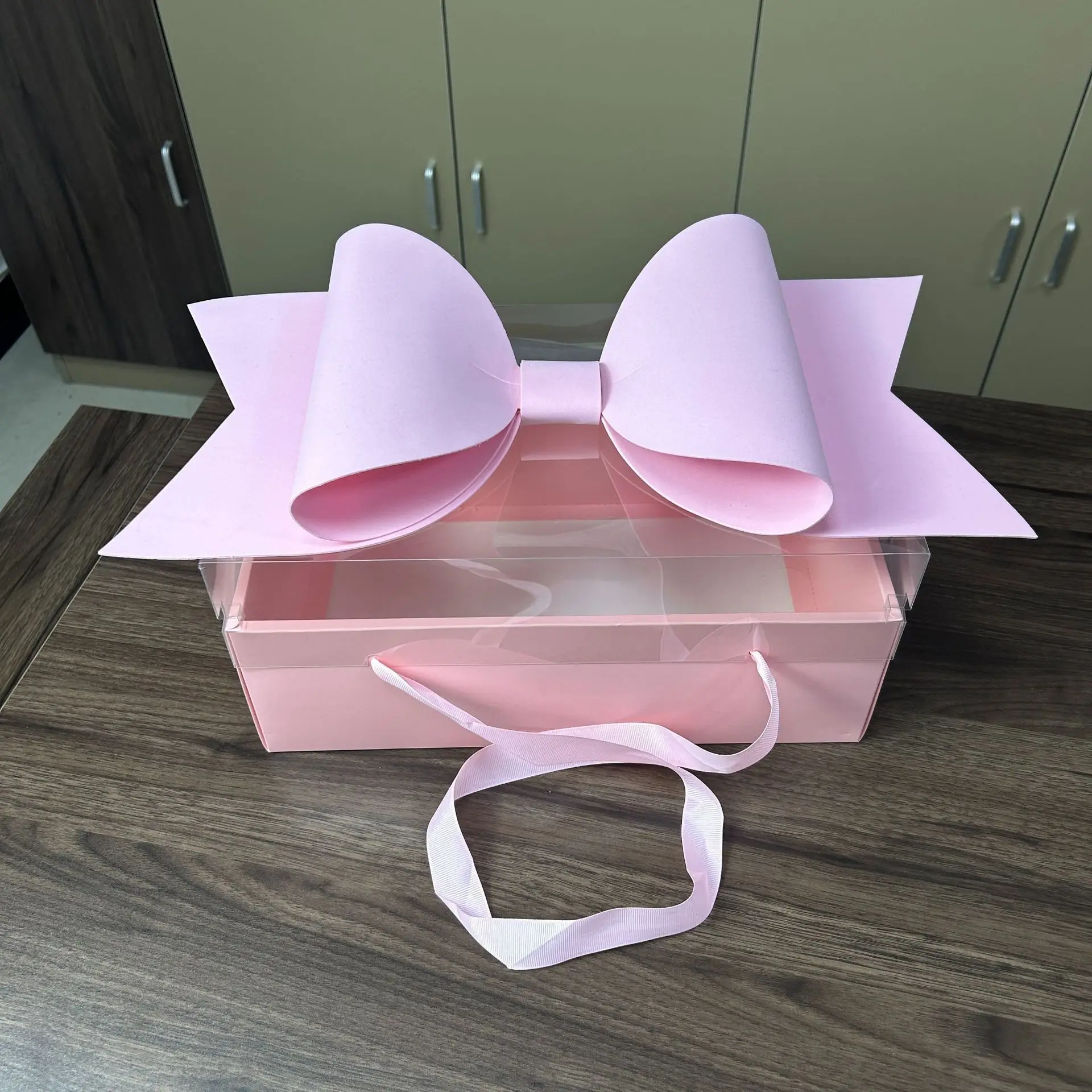 

Flower Cake Gift Packaging Box,Transparent Fruit Flower Box ,Bow-Decorated Flower Box,Floral Gift Box,Creative Flower Box