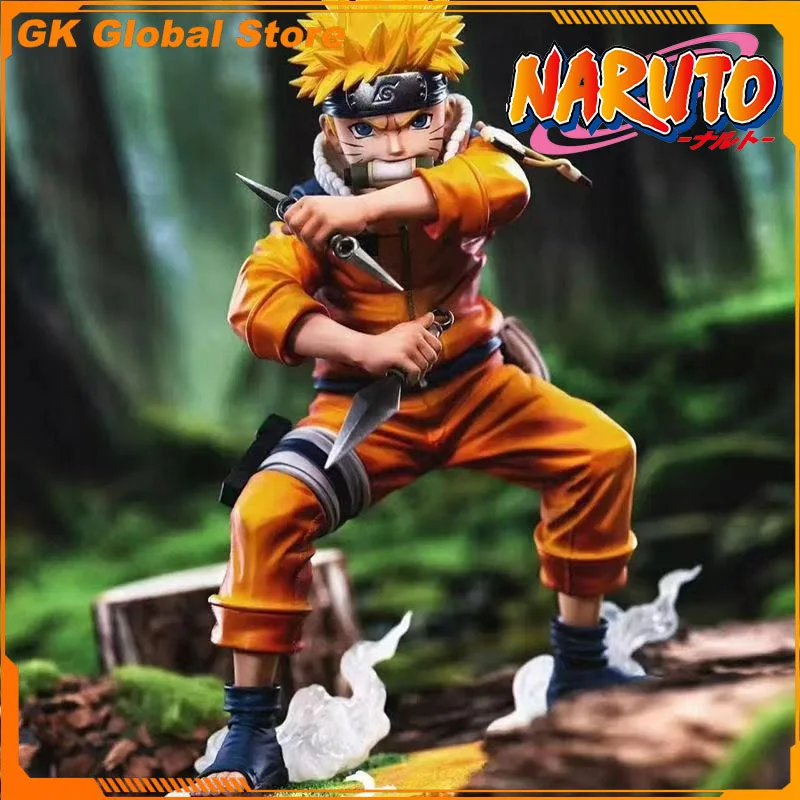 

New 18cm NARUTO Anime Periperals Childhood Uzumaki Naruto Figure Pvc Model Desktop Decoration Ornaments Festival Gifts Toys Kids