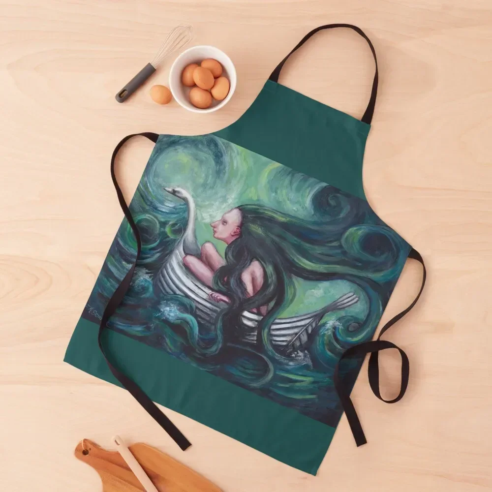 

The Storm at Sea Apron Things For The Home Novelties Kitchen And Home Waterproof women Kitchen Women Apron