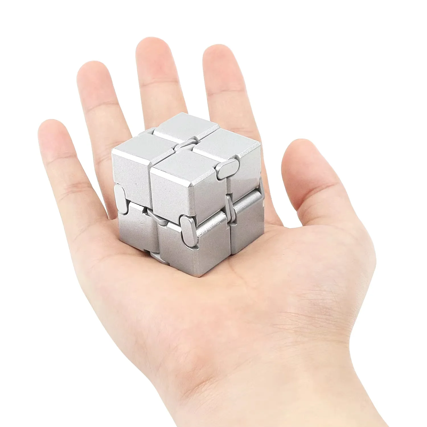 Legierung Infinity Cube Fidget-Spielzeug Ultra-Langlebiger Sensorischer Stressabbau für Erwachsene & Kinder Angstlinderung Geschenk