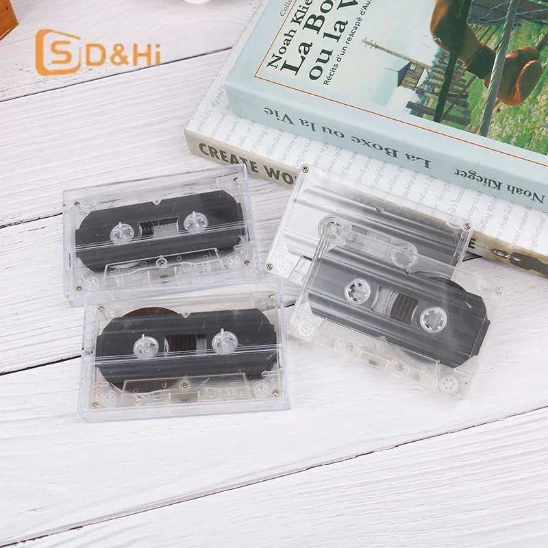 1PC Empty 30/45/60/90 Minutes Standard Blank Tape Player With Magnetic Audio Tape Clear Storage Box For Speech Music Recording