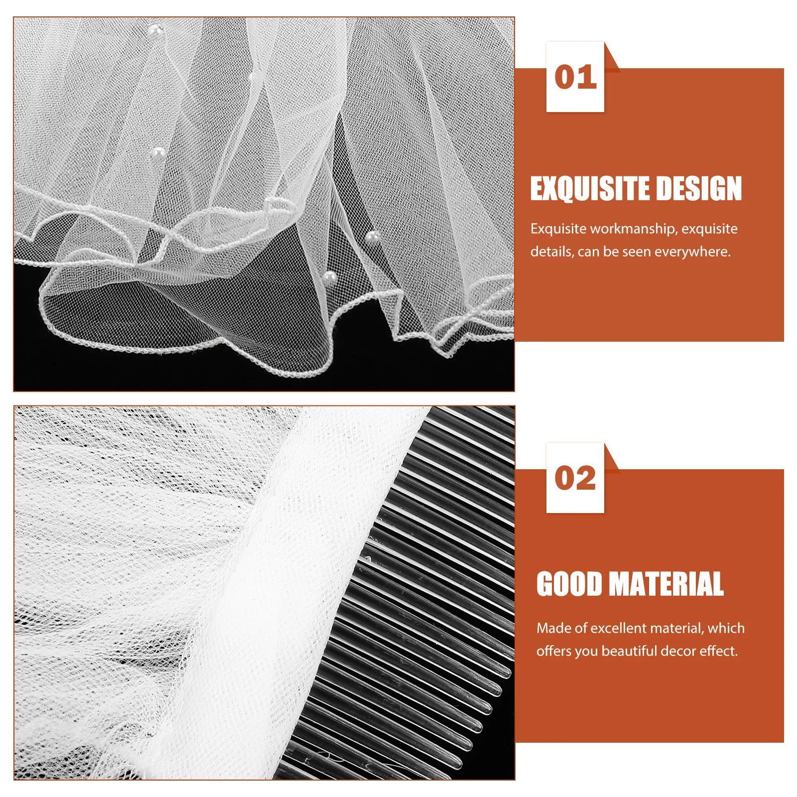 

Short Bride Veil Elegant Wedding Dress Headdress Mesh Bridal Veil Prop Wedding Comb Hair Accessory Bride Headdress