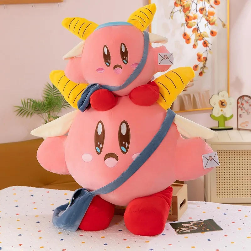 

65 см кавайная плюшевая игрушка, милая подушка Кирби, мягкая кукла для детей, подарок на день рождения, очаровательная плюшевая игрушка Кирби из когтейльной машины, приз