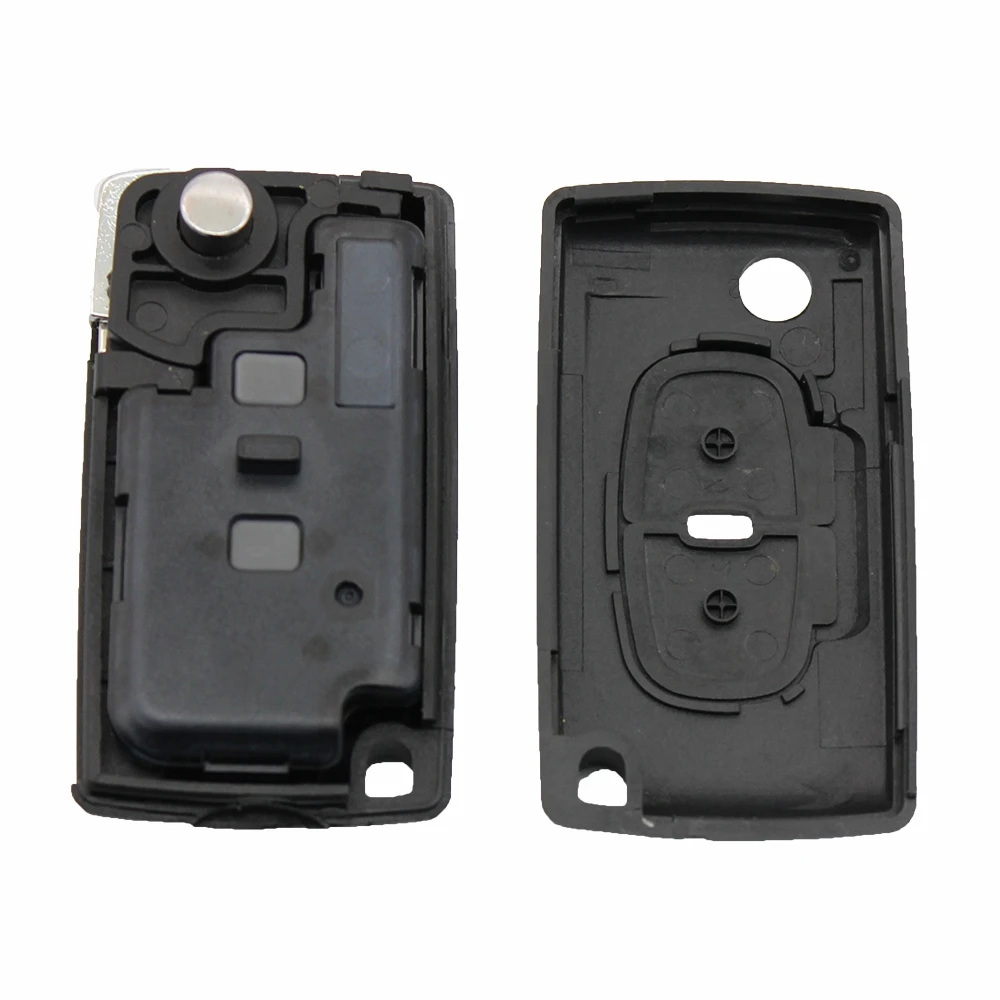 Xinyuexin Flip Car Key Shell Case for Peugeot 4007 ET 4008 for Citroen C-Crosser C4 Aircross Car Accessories