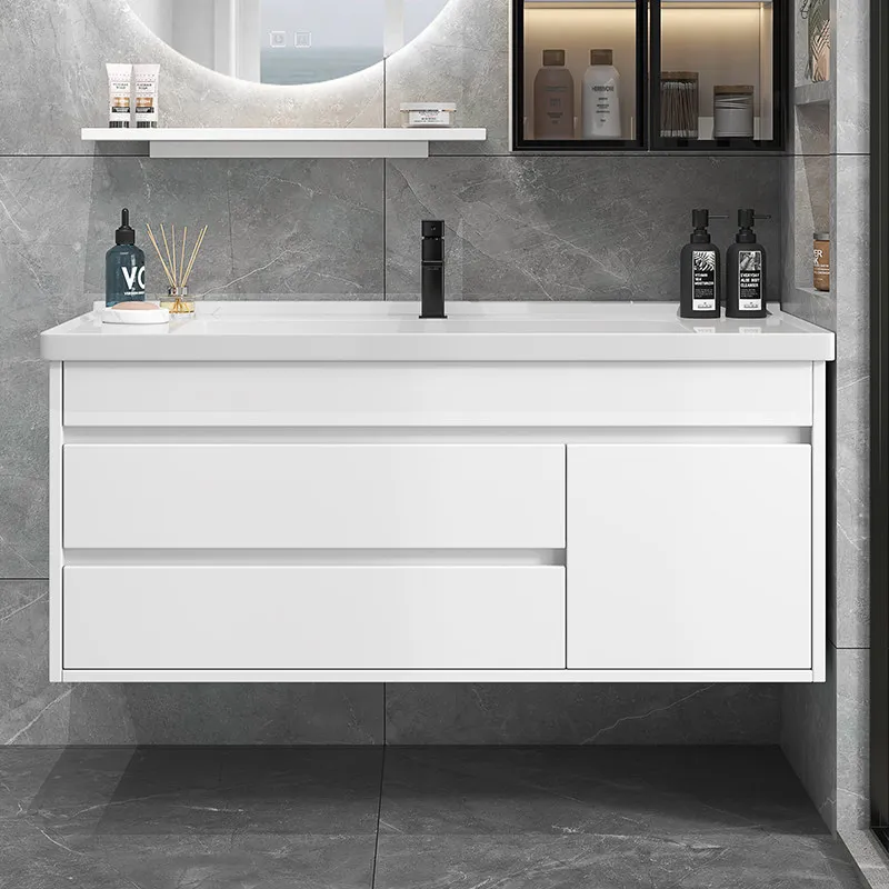 TAO Floor-to-ceiling bathroom cabinet Lower half without mirror cabinet Bathroom ceramic integrated basin