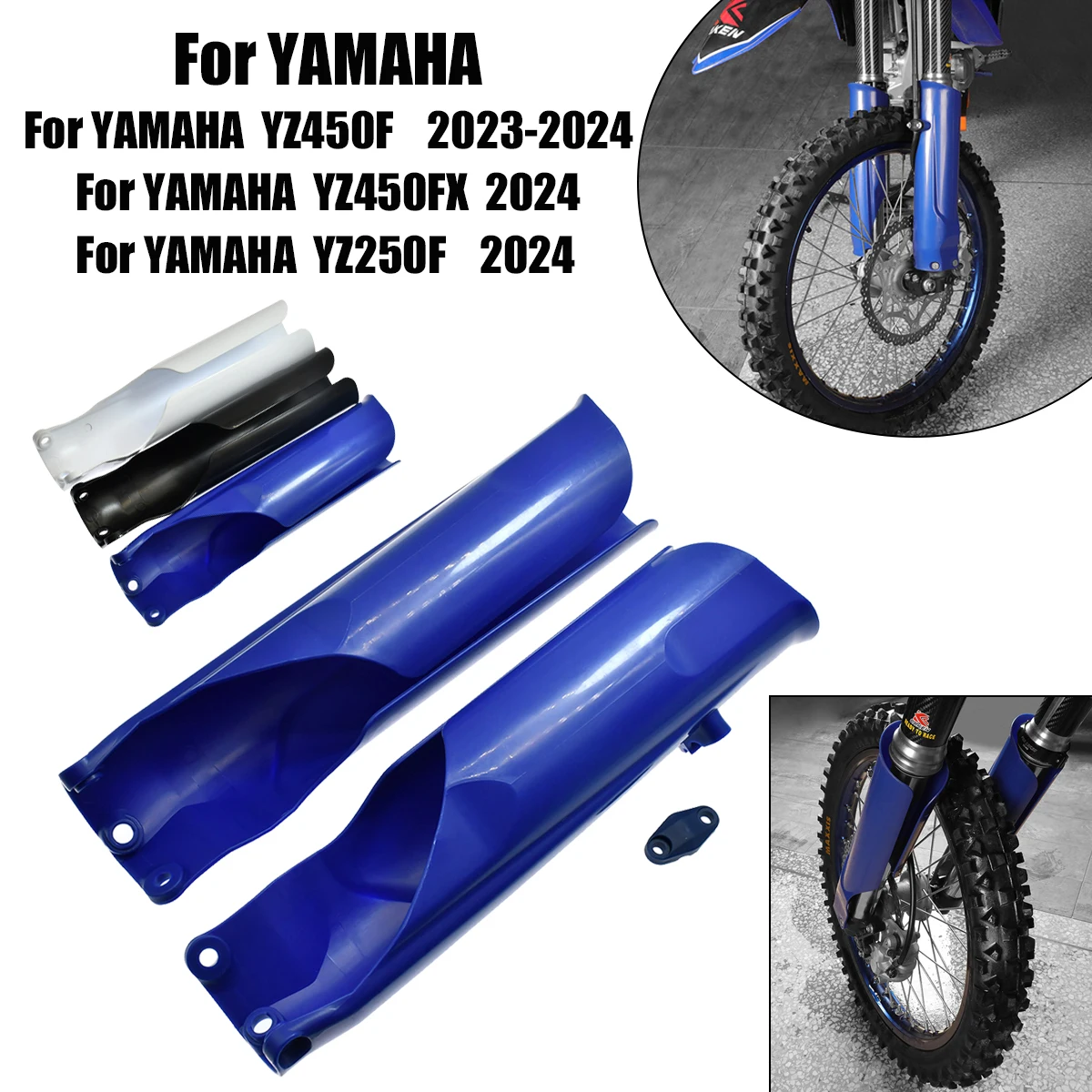 2023 2024 Motocross For YAMAHA YZ250F YZ450F YZ450FX YZ 250F 450F 450FX Dirt Pit Bike Fork Cover Shock Absorber Guard Protector