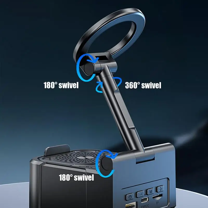 

Cell Phone Holder Desk Magnetic Phone Holder Wireless Speaker Mobile Stand Cradle Battery Pack Desktop Accessories Cool Gadgets
