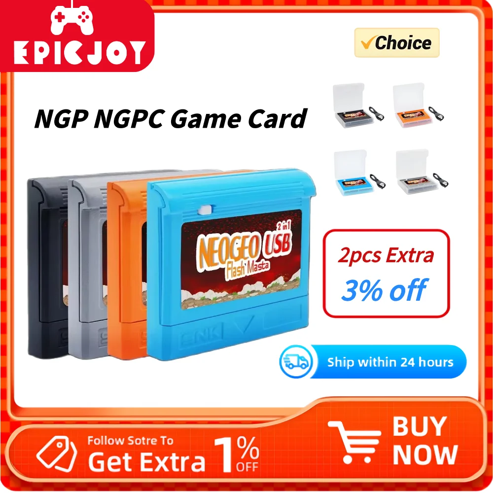 Carte de jeu NGP NGPC, chariot NEOGEO, flash USB Masta, accessoires de jeu rétro 2 en 1