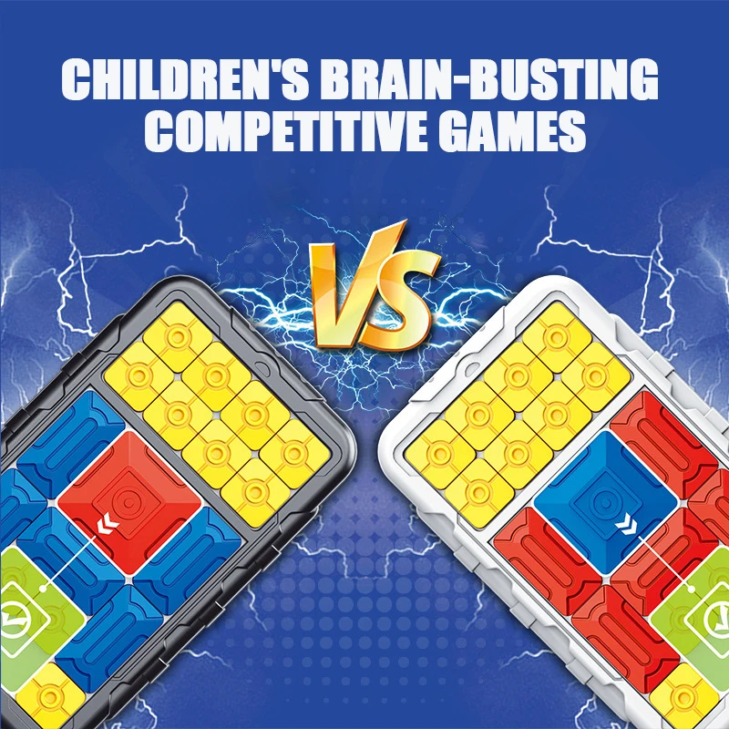 Huarong แผนที่ Intelligence ปริศนาตรรกะของเล่นเด็กเกมกระดานสไลด์บล็อกเกมสมอง Interactive ของเล่นเด็กของเล่นเด็กของขวัญ