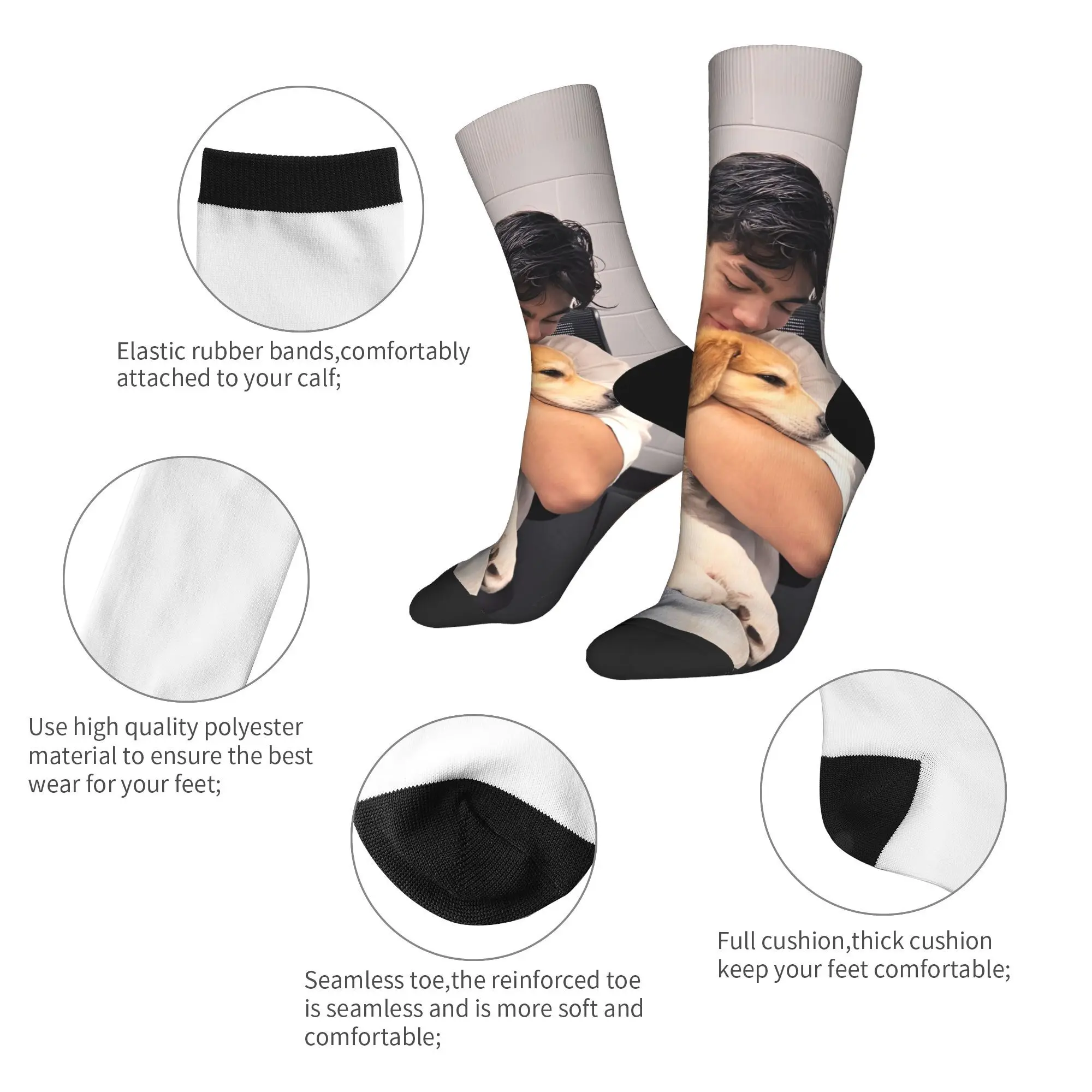 Malachi Barton Meias Casuais Outono Antiderrapante Unissex Homens Meias Quentes Design Macio Meias de Skate