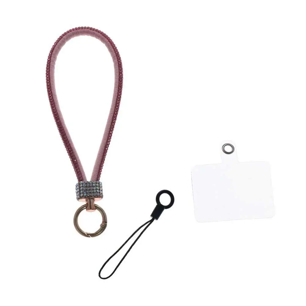 

Ремешок для телефона со стразами, блестящий, наручный, роскошный, с бриллиантами, подвеска-шарм для телефона