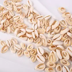 20/50pcs Small Bulk Cut Strand Sea Natural Shell Conch Beads Cowry Cowrie Jewelry Craft Accessories Holes DIY Bracelet For Women