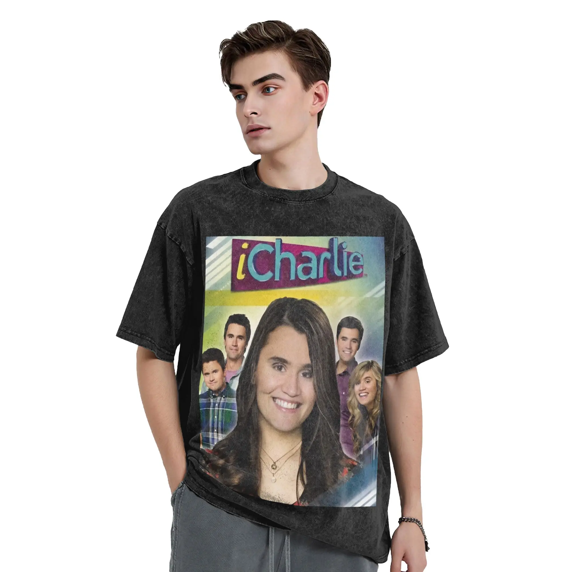 ICharlie Charlie Kirk Meme  Washed T Shirts Streetwear T-Shirts  Tees for Men Women Short Sleeve Harajuku Graphic Printed