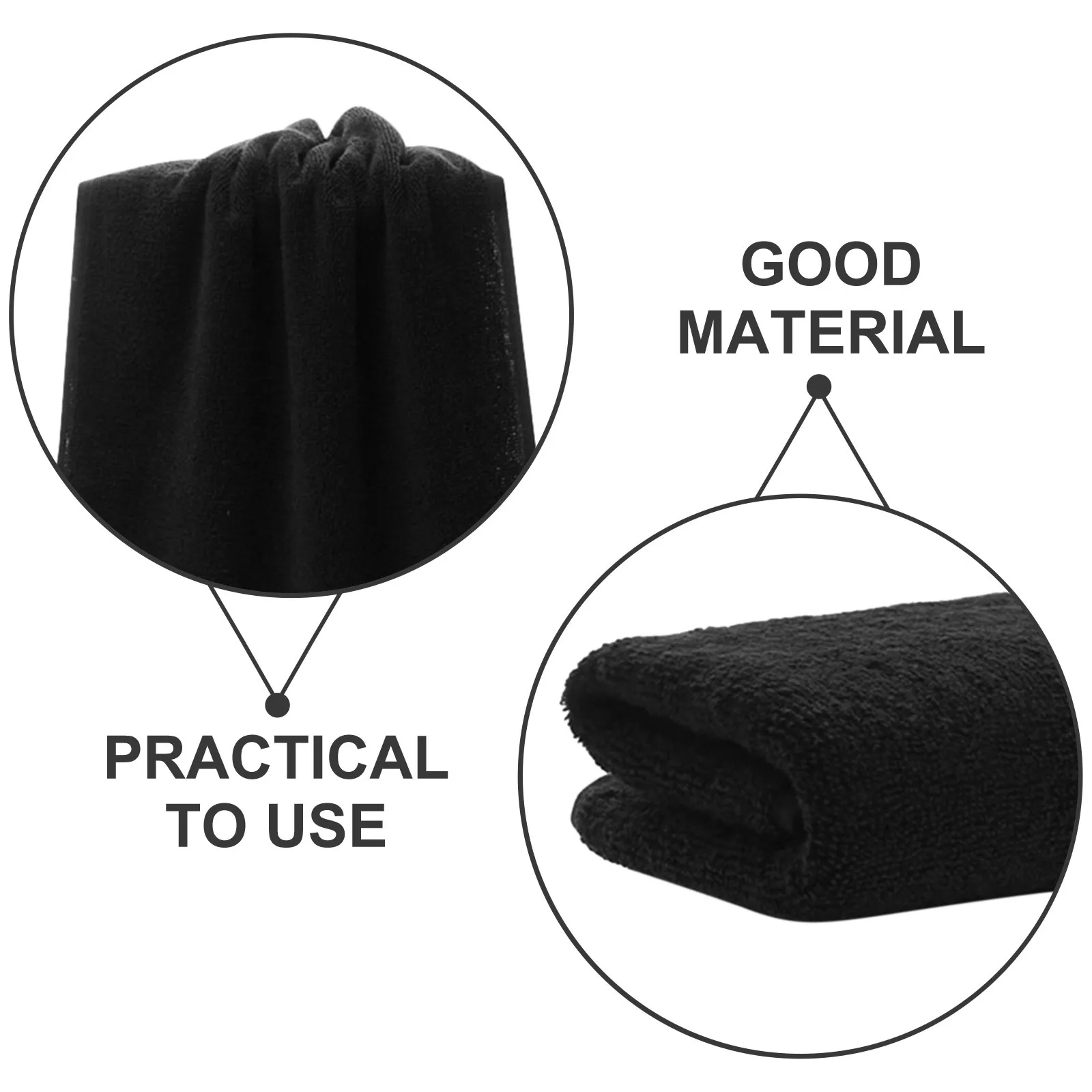 35x75 سنتيمتر منشفة اليد القطن الأسود النقي الطبيعي تجفيف منشفة حمام فاخرة للحمام الصالة الرياضية سبا فندق استخدام #4