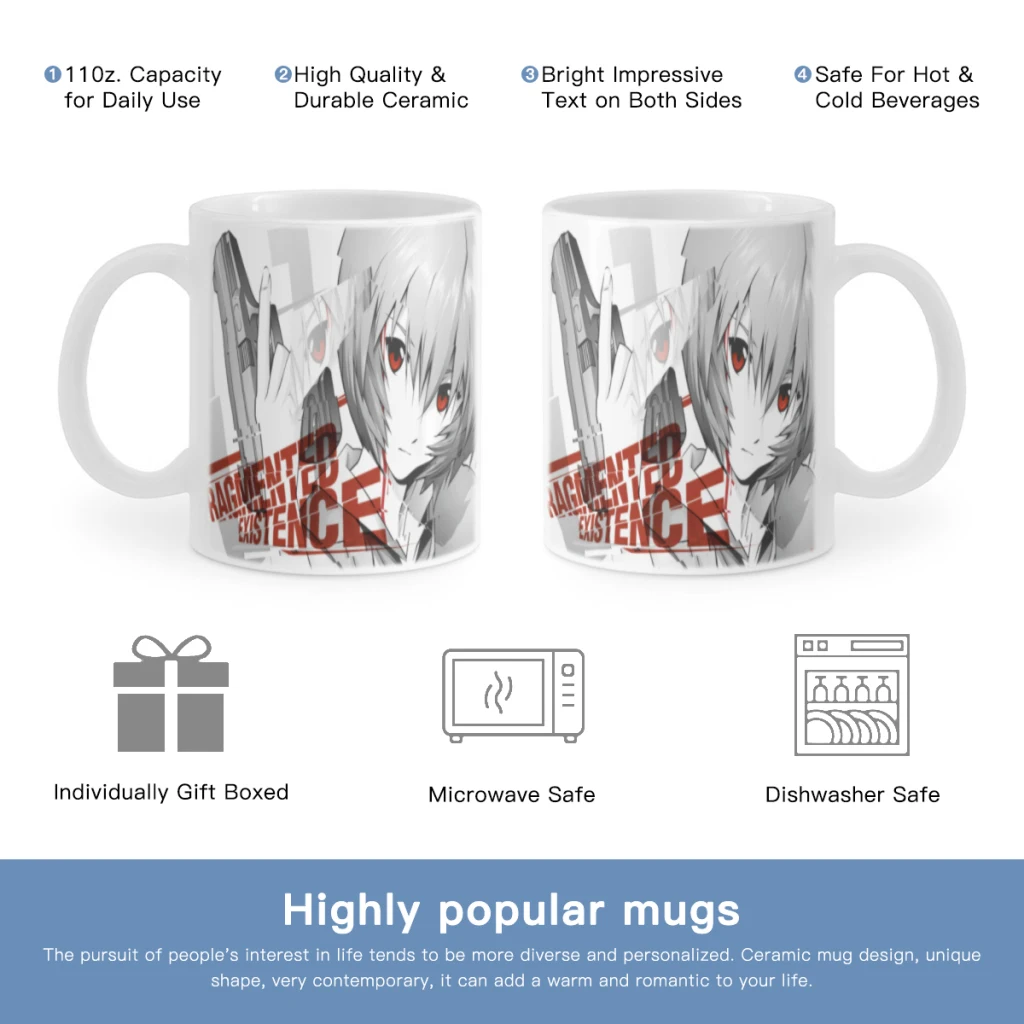 G-Genesis E-Evangelion Eva Free shipping 11OZ Coffee Mug Beer Mugs Tea Milk Cup For coffee Lovers Surprised Gift