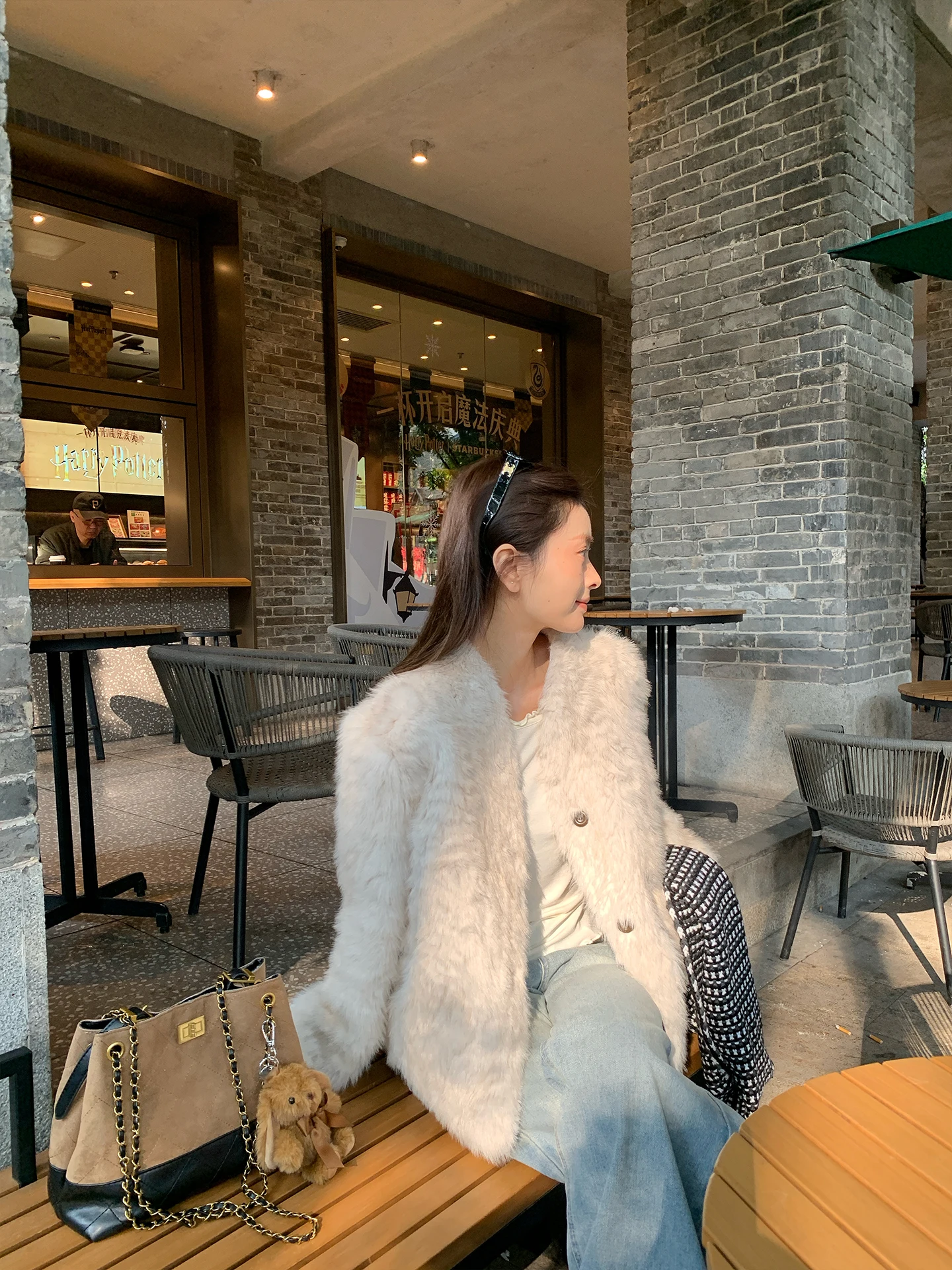 Giacca in Ecopelle FAN ort Thiened 2026, Nuovo Modello Caldo e Snellente, Ecologico, Tinta Unita per Uso Quotidiano per Giovani Donne