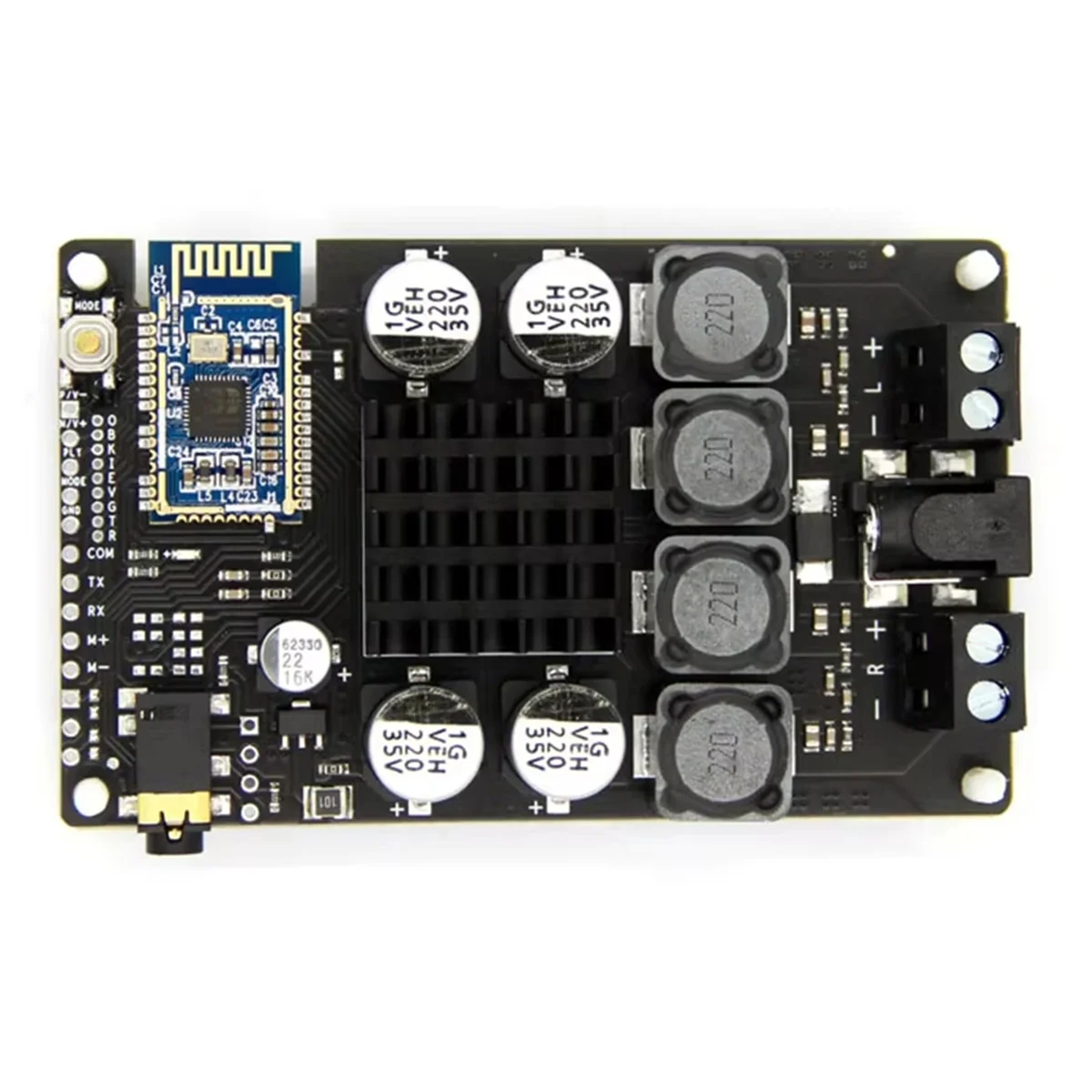 A14M Bluetooth 5.2 Pair of Box Power Amplifier Switching EQ Wireless Group Stereo 2x40W/50W Serial Port