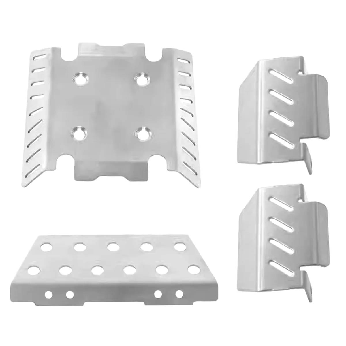 Zestaw metalowego podwozia + zestaw osłon osi dla 1/8 MJX Allrock 1/8 H8h V1v2 części do zdalnie sterowanego samochodu