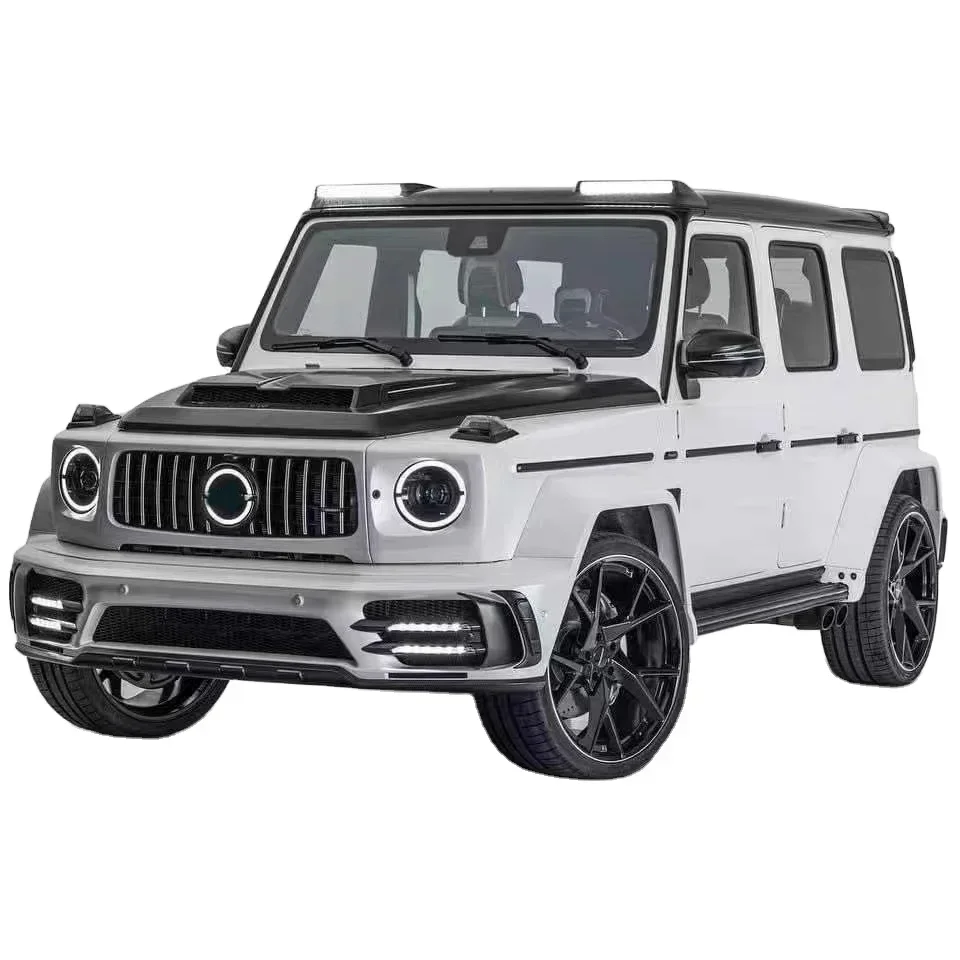 w464 conversion full set body kit G class MS facelift front bumper lip fender flare wheel arches rear bumper bonnet hood