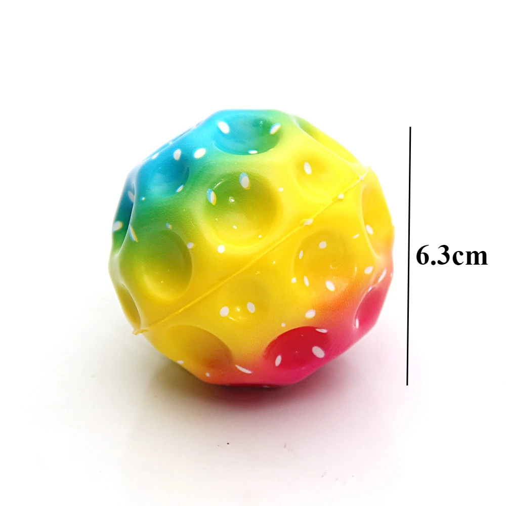 สีสันPerforated Soft Anti-GravityยางBouncy Ballเกมสําหรับผู้ชายและผู้หญิงบรรเทาความเครียดและออกกําลังกายเด็กที่ดีที่สุดของเล่น